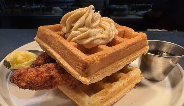 Chicken & Waffle Stack.