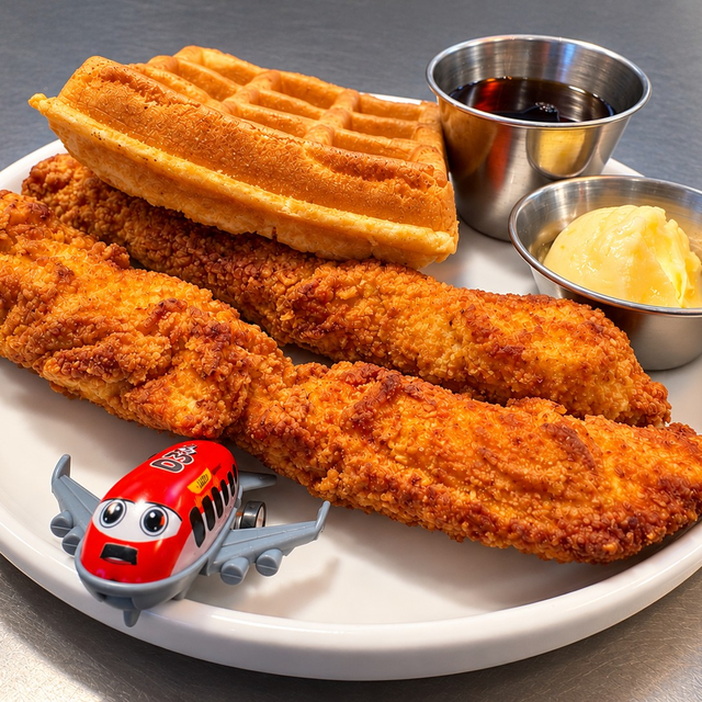 Kids Chicken & Waffle.